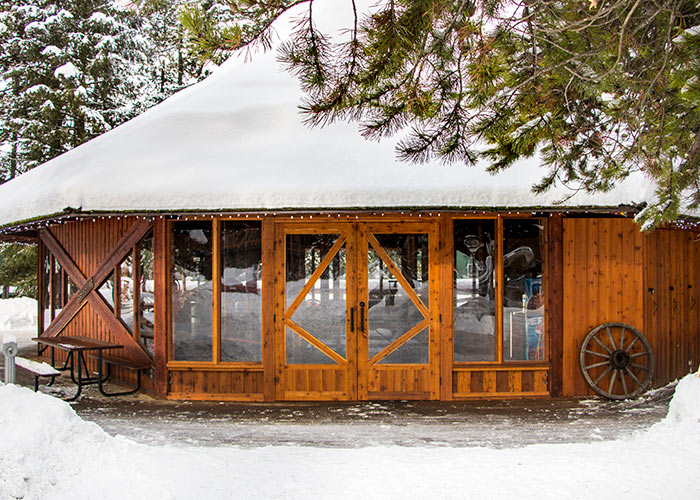 Great Canadian Gazebo in winter