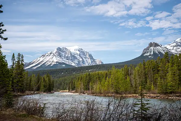 Scenic view of mountains