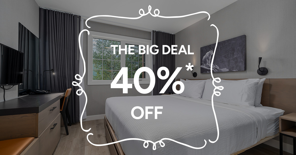 The big deal 40% off. Conditons apply.